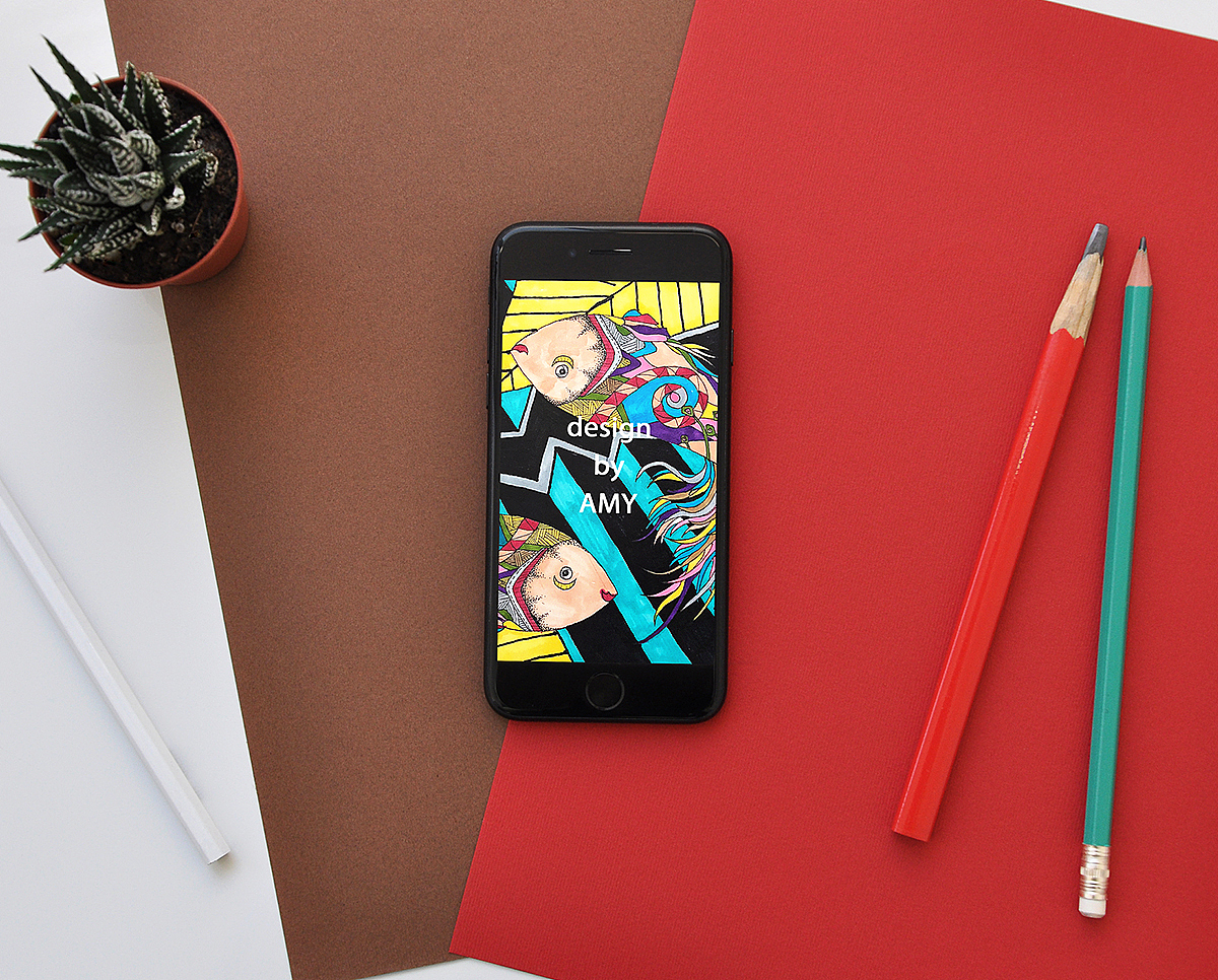 插画《双生鱼》（图ZMTM4NDk4MjA0） - 新锐潮流插画 - 站酷设计师wuli猫婶原创素材 - 站酷ZCOOL