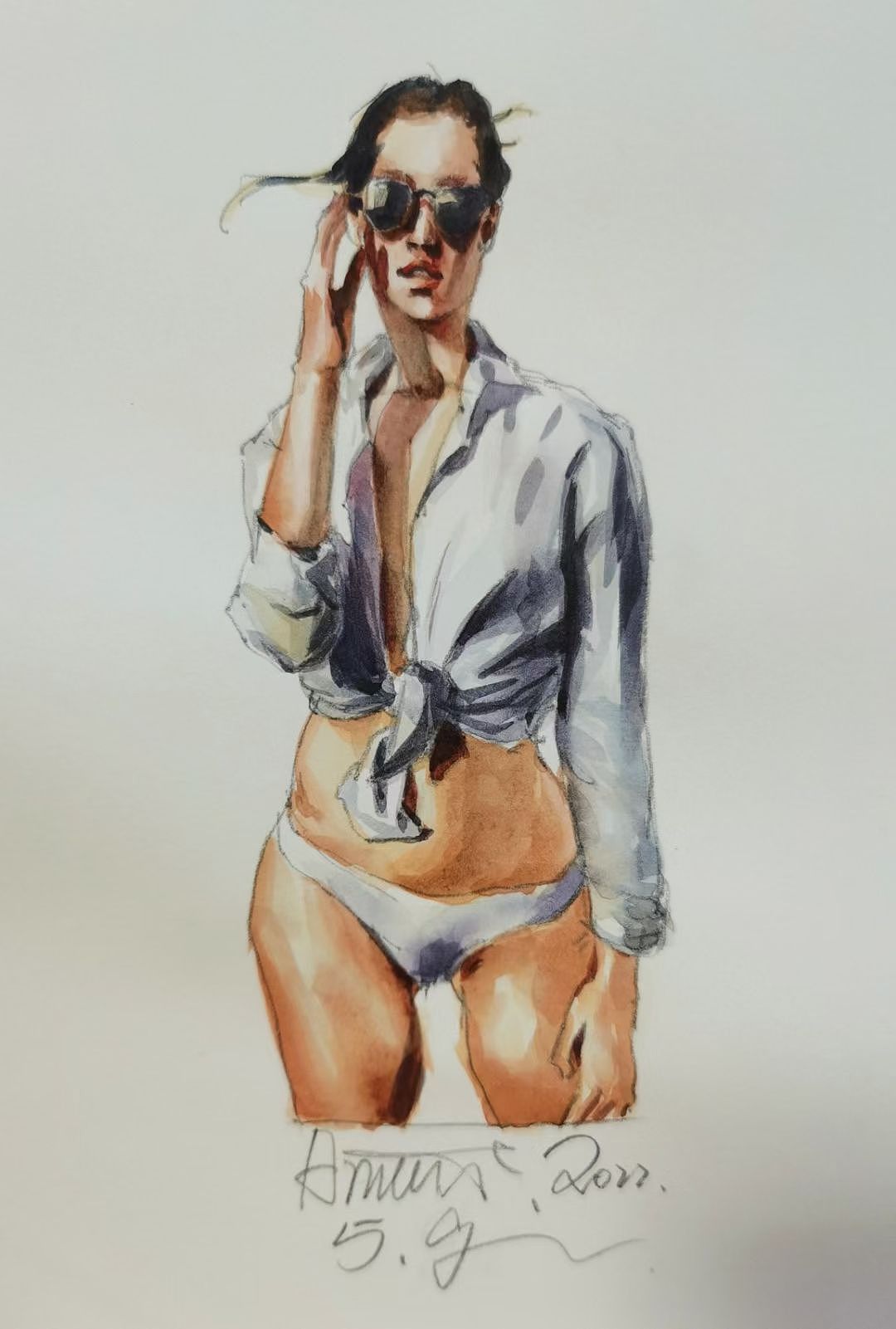 近日速写（图ZMzE1NDMwNjI0） - 绘画 - 站酷设计师张晓睿原创素材 - 站酷ZCOOL