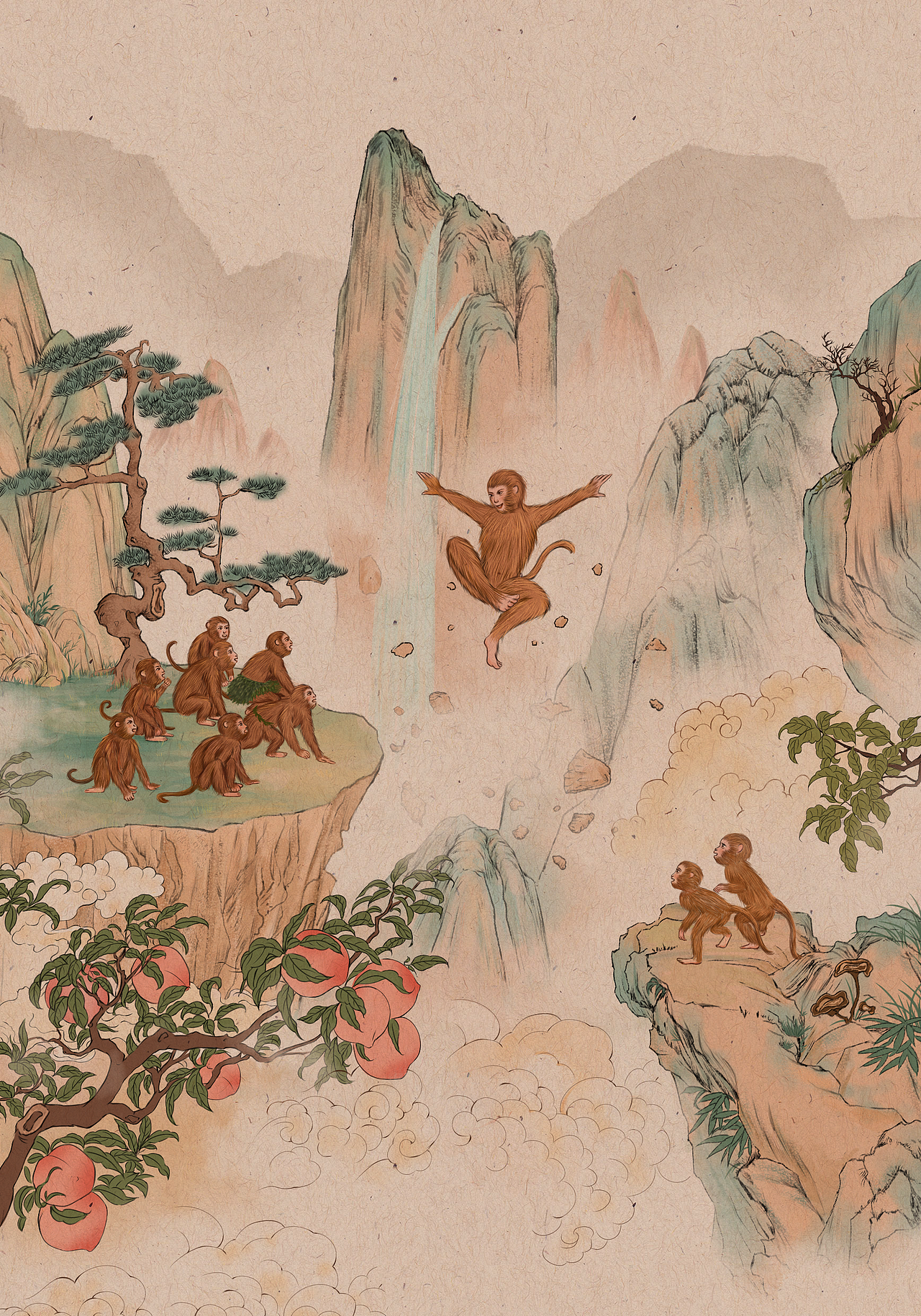 《西游记》部分（图ZMzQ4NTg5NjQw） - 创作习作 - 站酷设计师Dear舟游原创素材 - 站酷ZCOOL