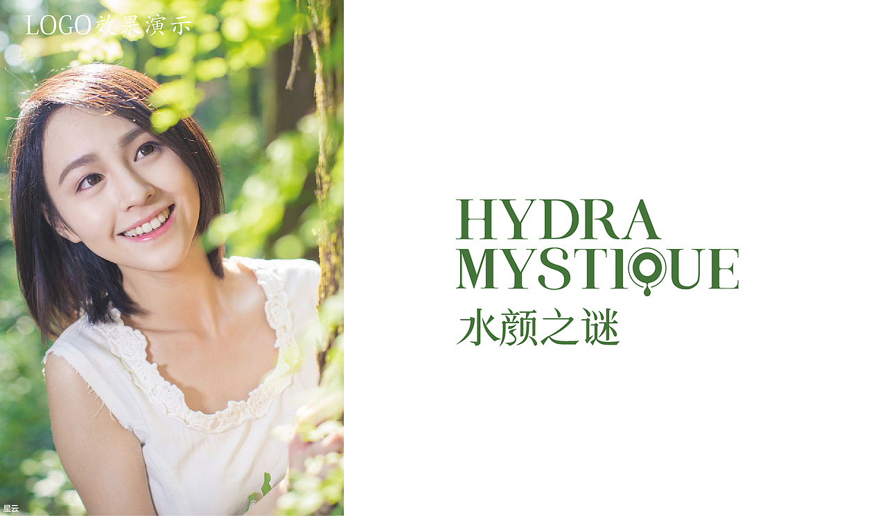 水颜之谜logo设计