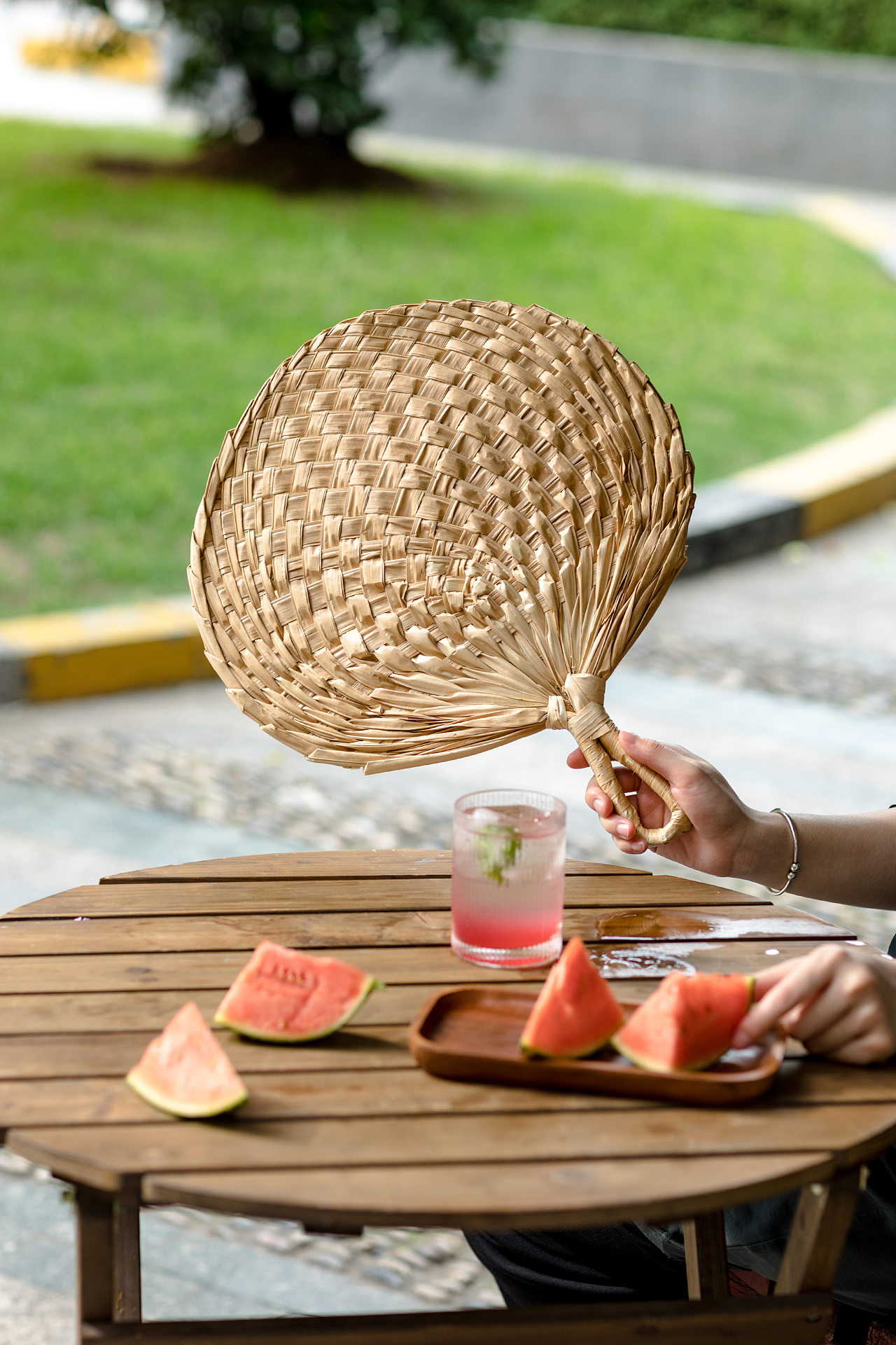 电商产品拍摄 夏天编织便携随身古风大蒲扇