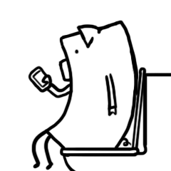 魔性小方猪第一弹微信表情包（图ZODI0NjM0MTI=） - 网络表情 - 站酷设计师bone008原创素材 - 站酷ZCOOL