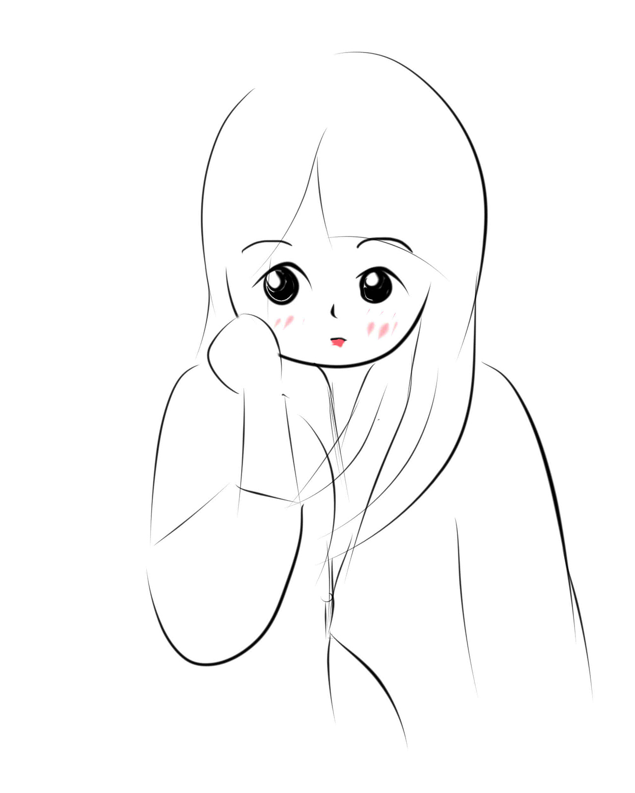 一组简约人物画