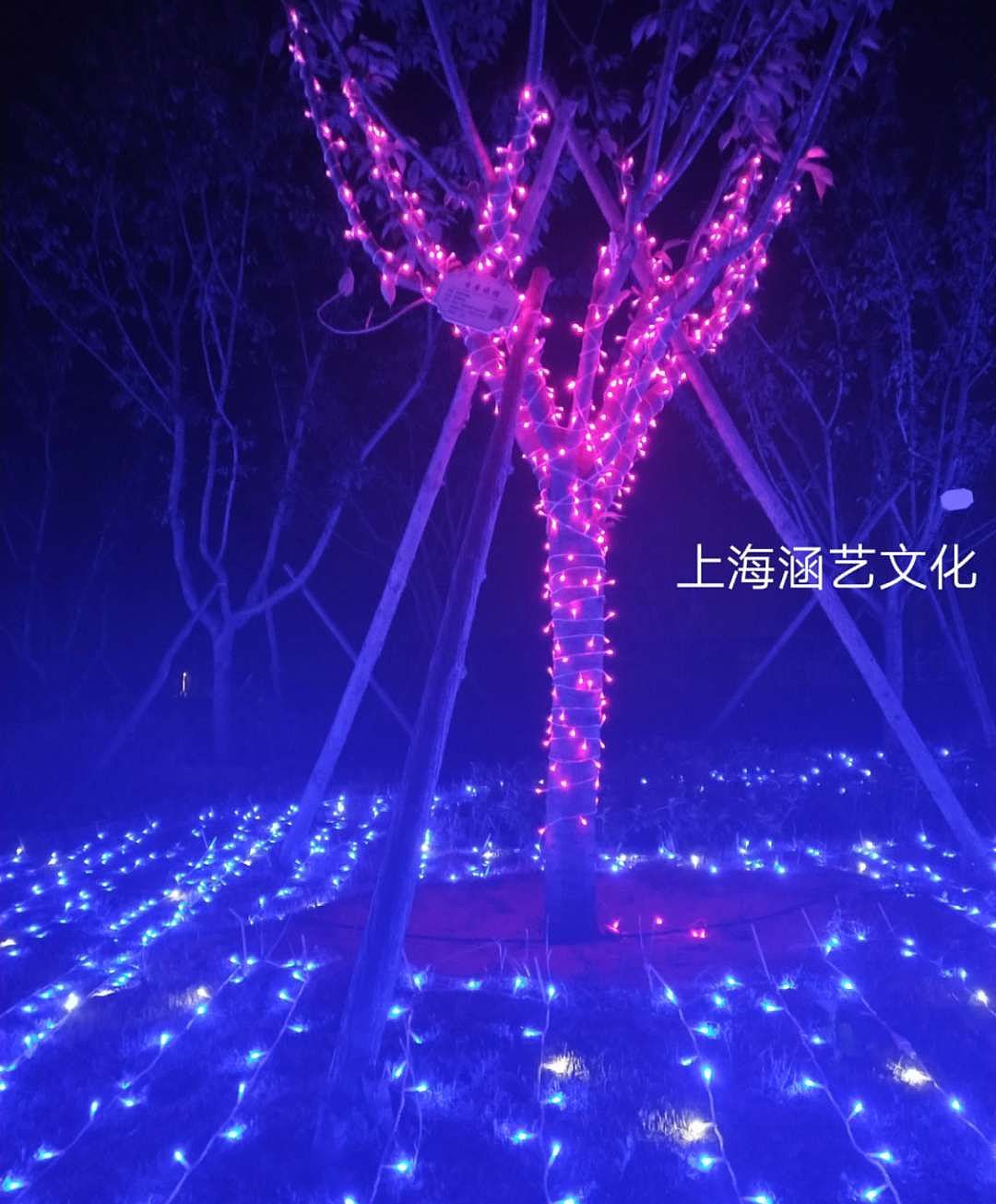 广场亮化树木亮化（图ZMTMxMjU4MzI4） - 场景 - 站酷设计师灯光展原创素材 - 站酷ZCOOL