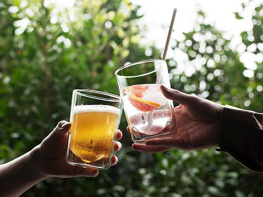 寒设双层防烫玻璃杯