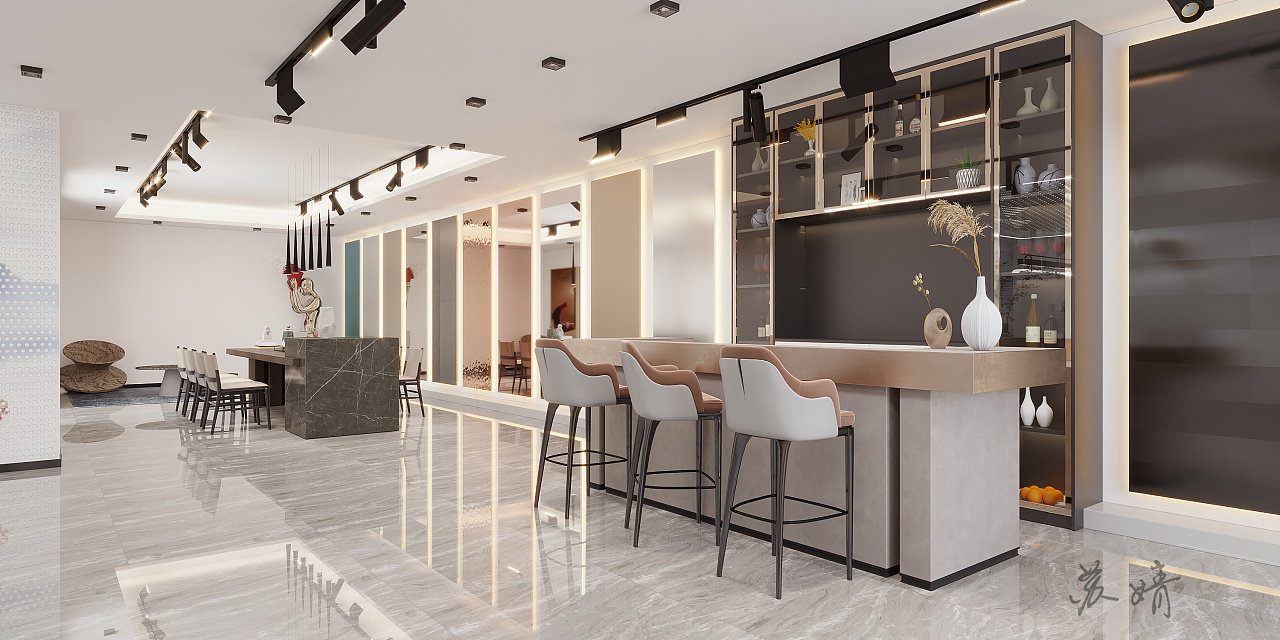 建材展厅——简约空间中的优雅