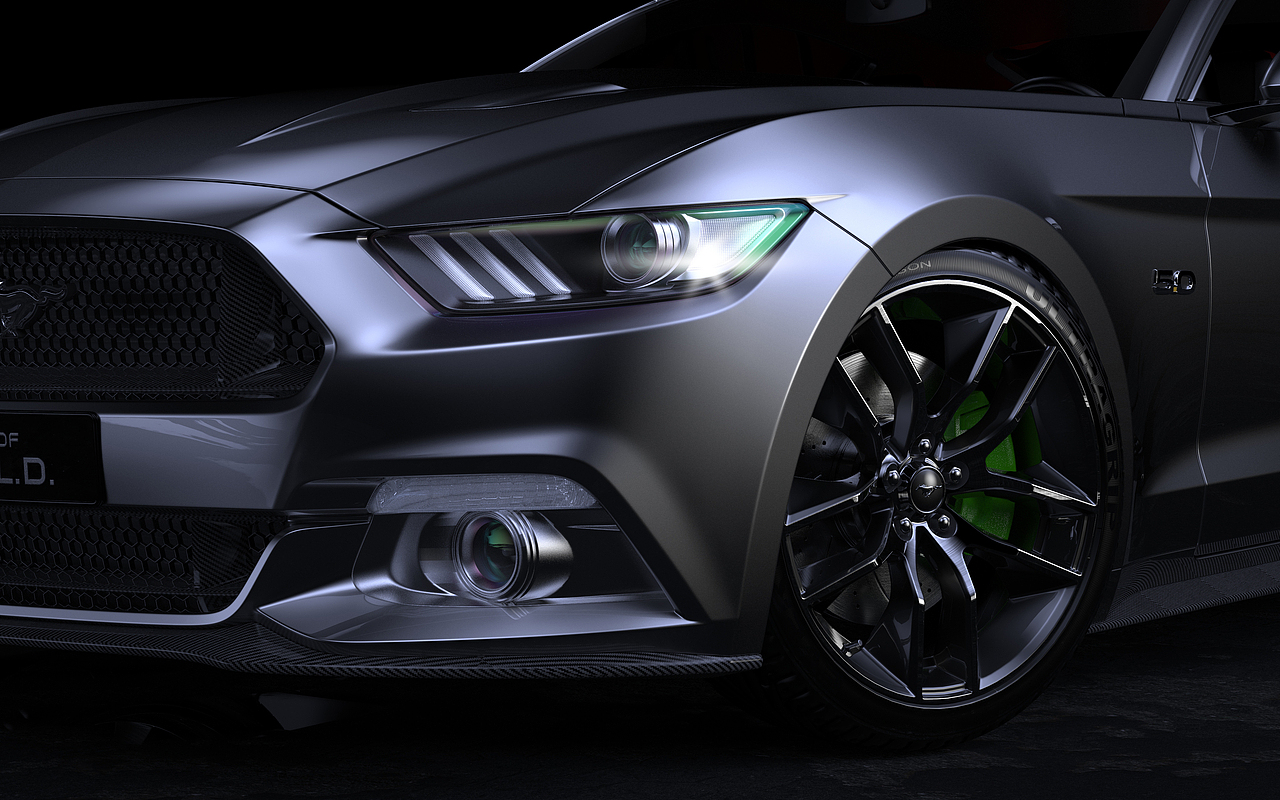 福特Mustang-汽车渲染