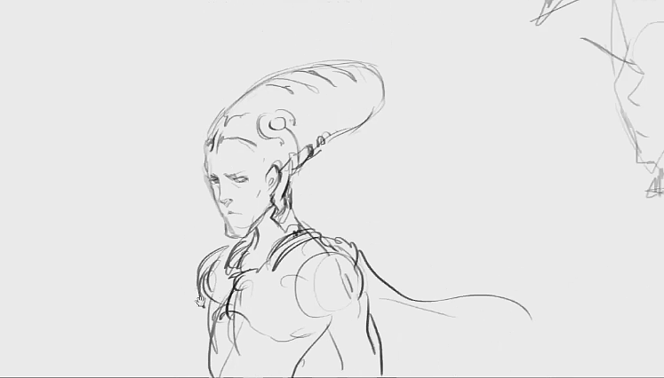 人物概念草稿绘画过程分享教程