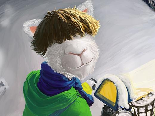 舒呼插画-2019大雪了