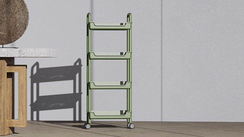 梦研社× 厨房卧室小推车置物架设计