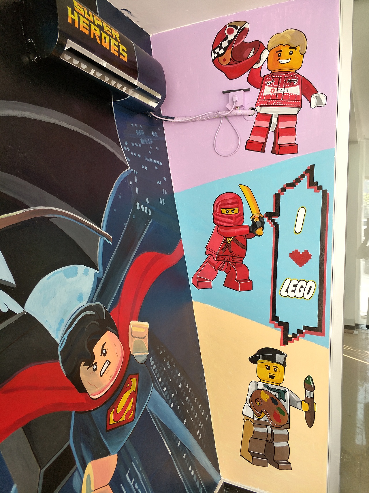 乐高培训中心手绘墙