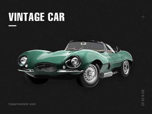 VINTAGE CAR-超写实图标