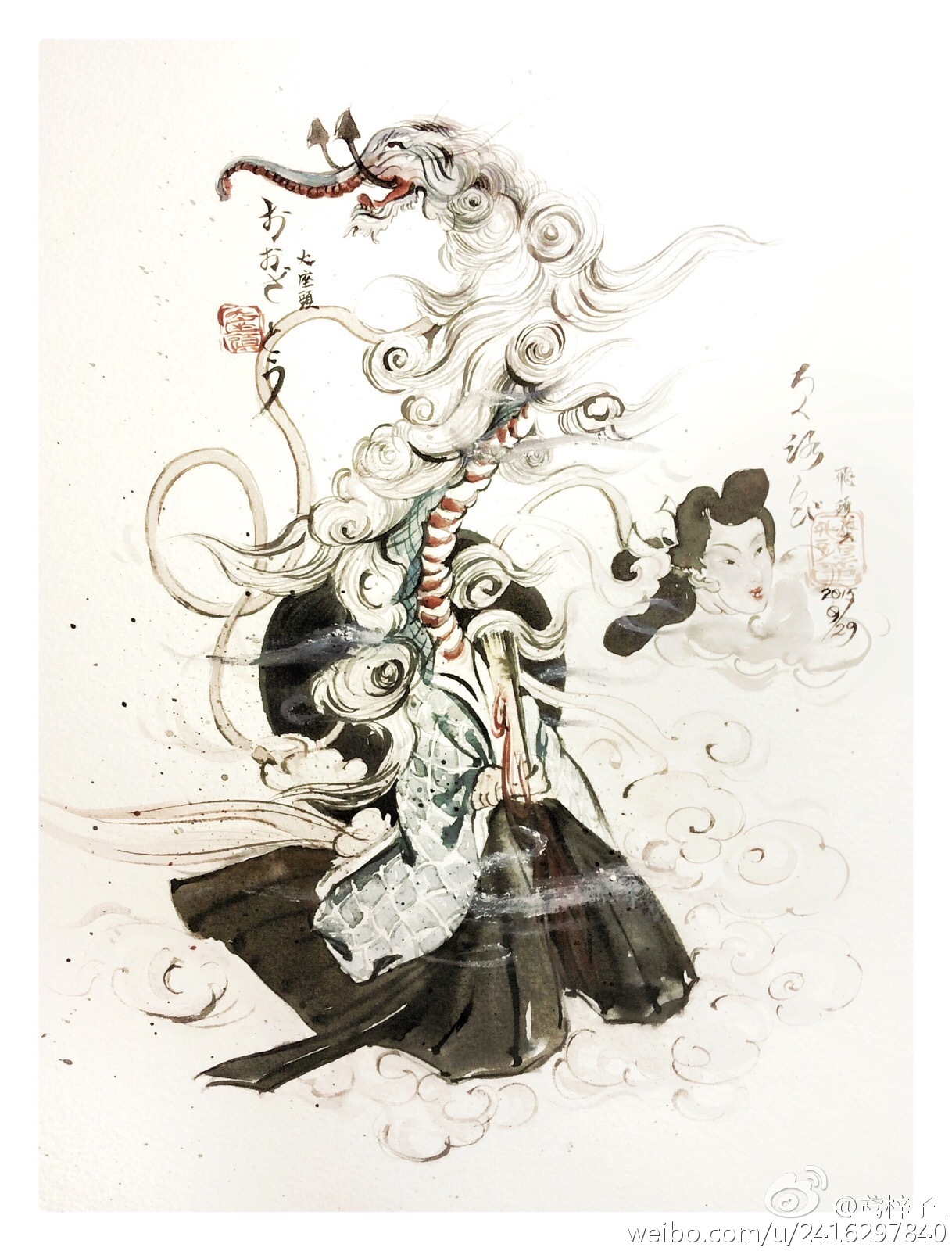 大座头与飞头蛮