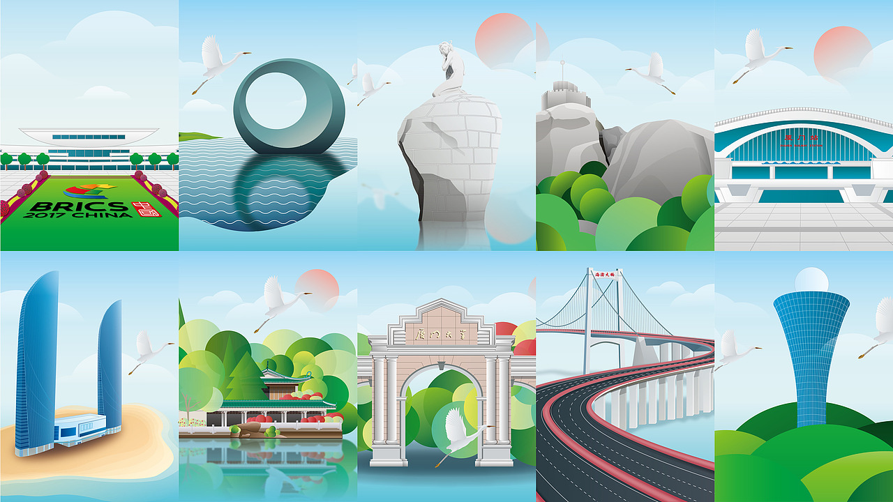 《印象廈門》系列插畫（圖ZMjcxMjc1Nzcy） - 創(chuàng)作習(xí)作 - 站酷設(shè)計(jì)師siyton原創(chuàng)素材 - 站酷ZCOOL