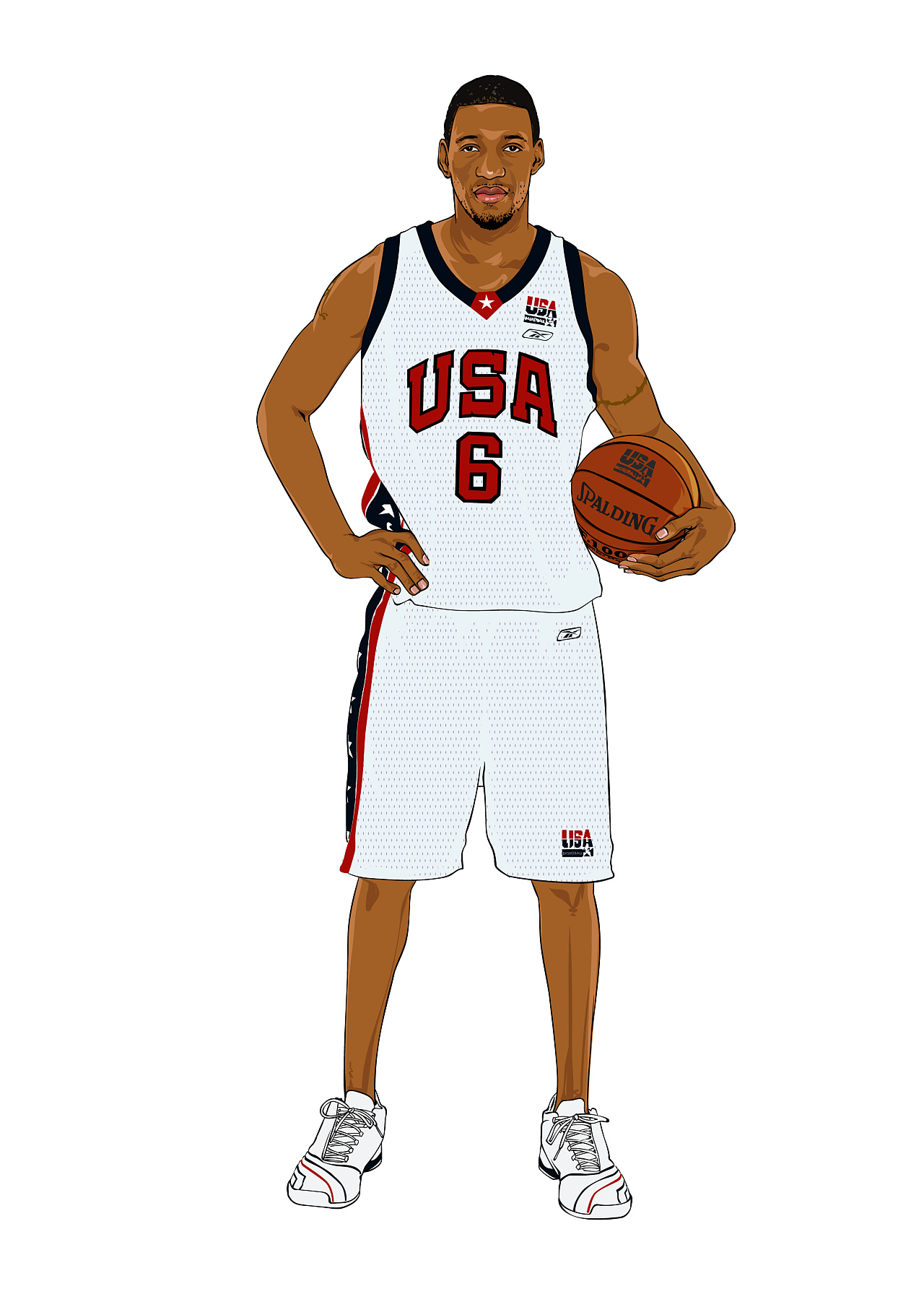 nba球星人物插图|插画|商业插画|michael1109 - 原创作品 - 站酷