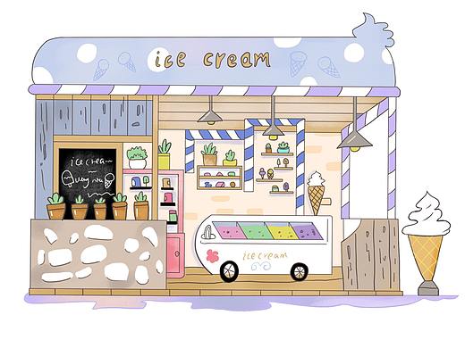 冰淇淋店