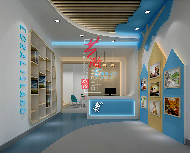 教育培训机构设计装修室内设计幼儿园教室效果图
