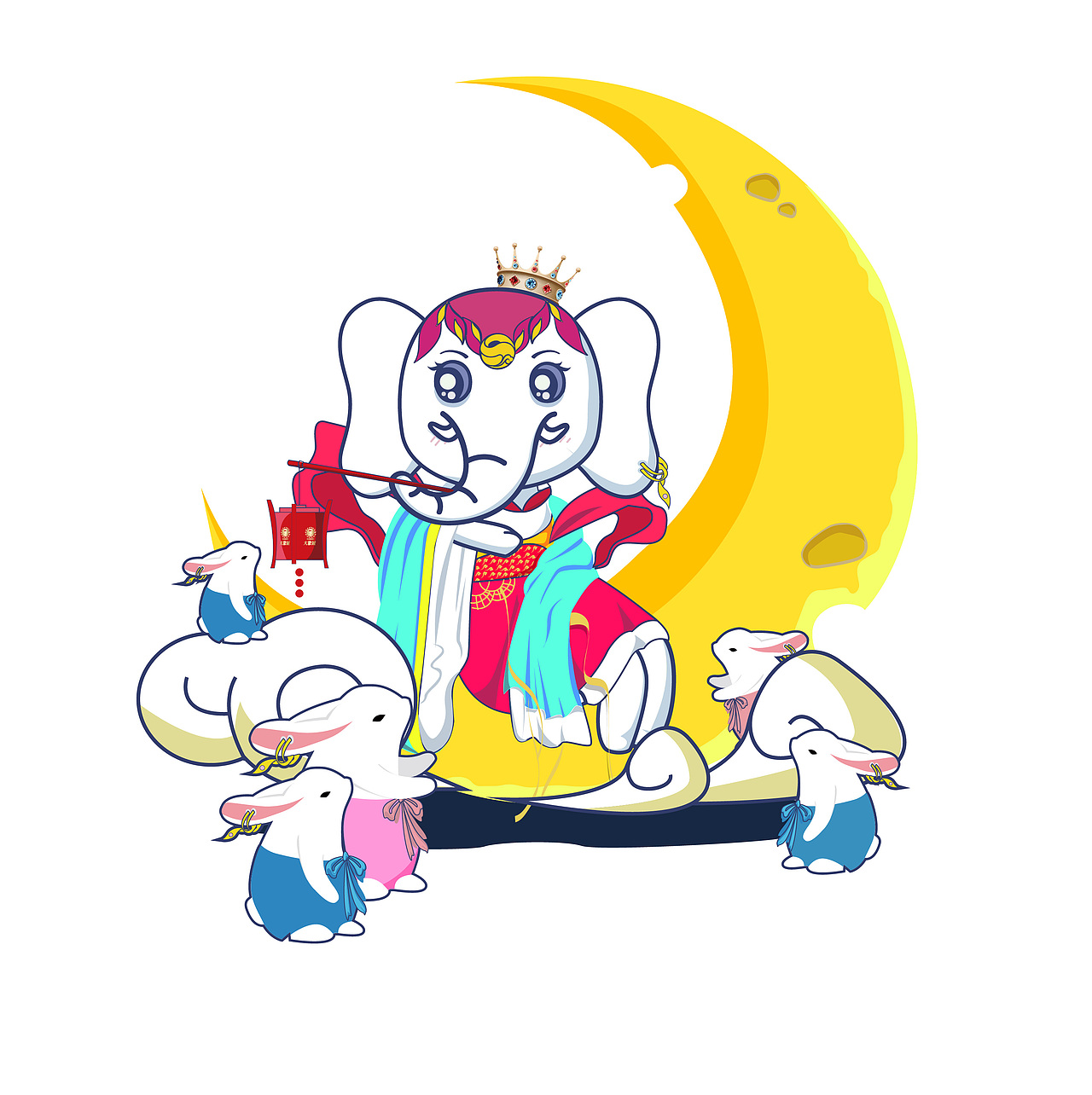 大象城周年庆ip延展（图ZMjgyMjgyMDg0） - IP形象 - 站酷设计师这一击贯穿星辰原创素材 - 站酷ZCOOL