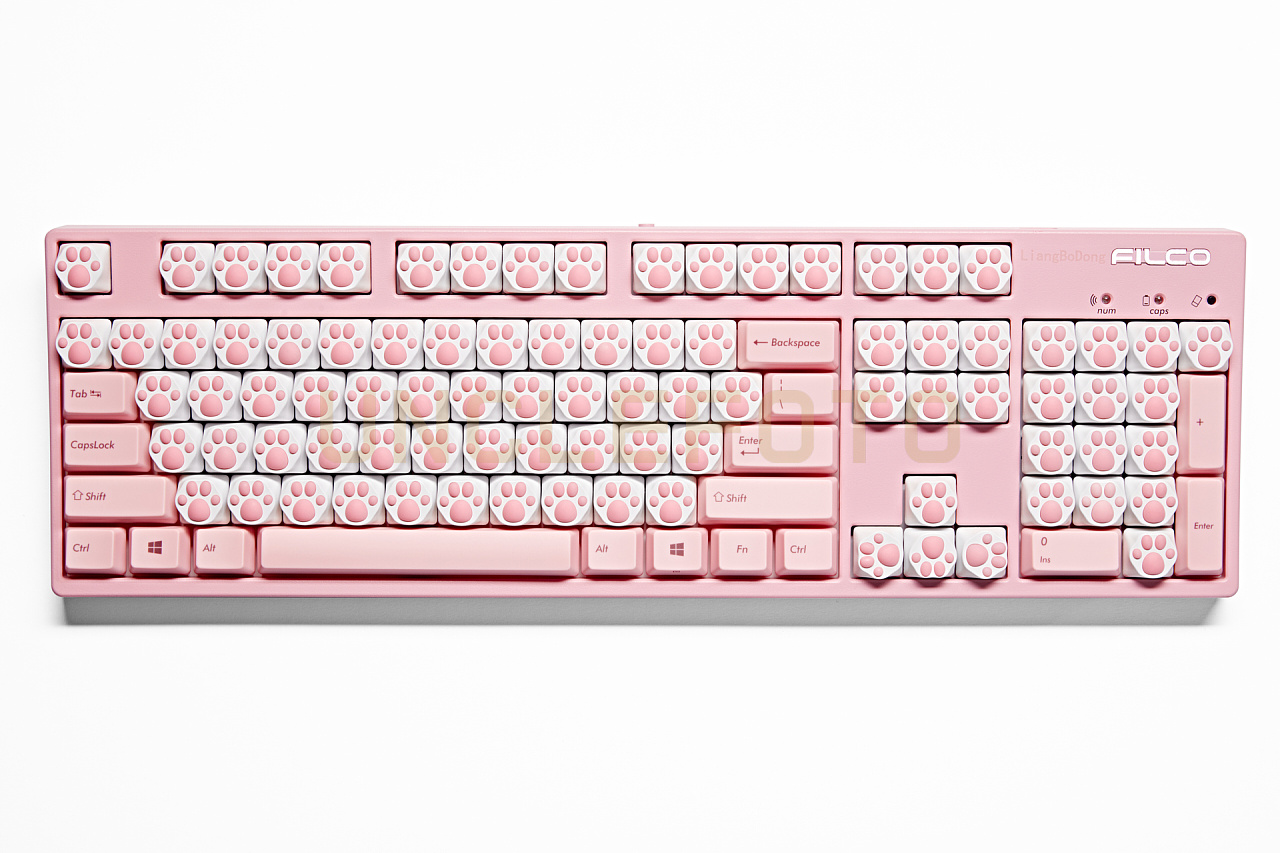二次元外设--varmilo阿米洛樱花机械键盘粉色女生108键樱桃轴无线游