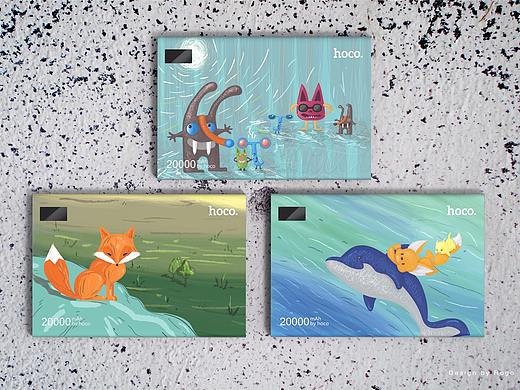 "Cartoon"&"鼠物萌语"插画系 移动电源