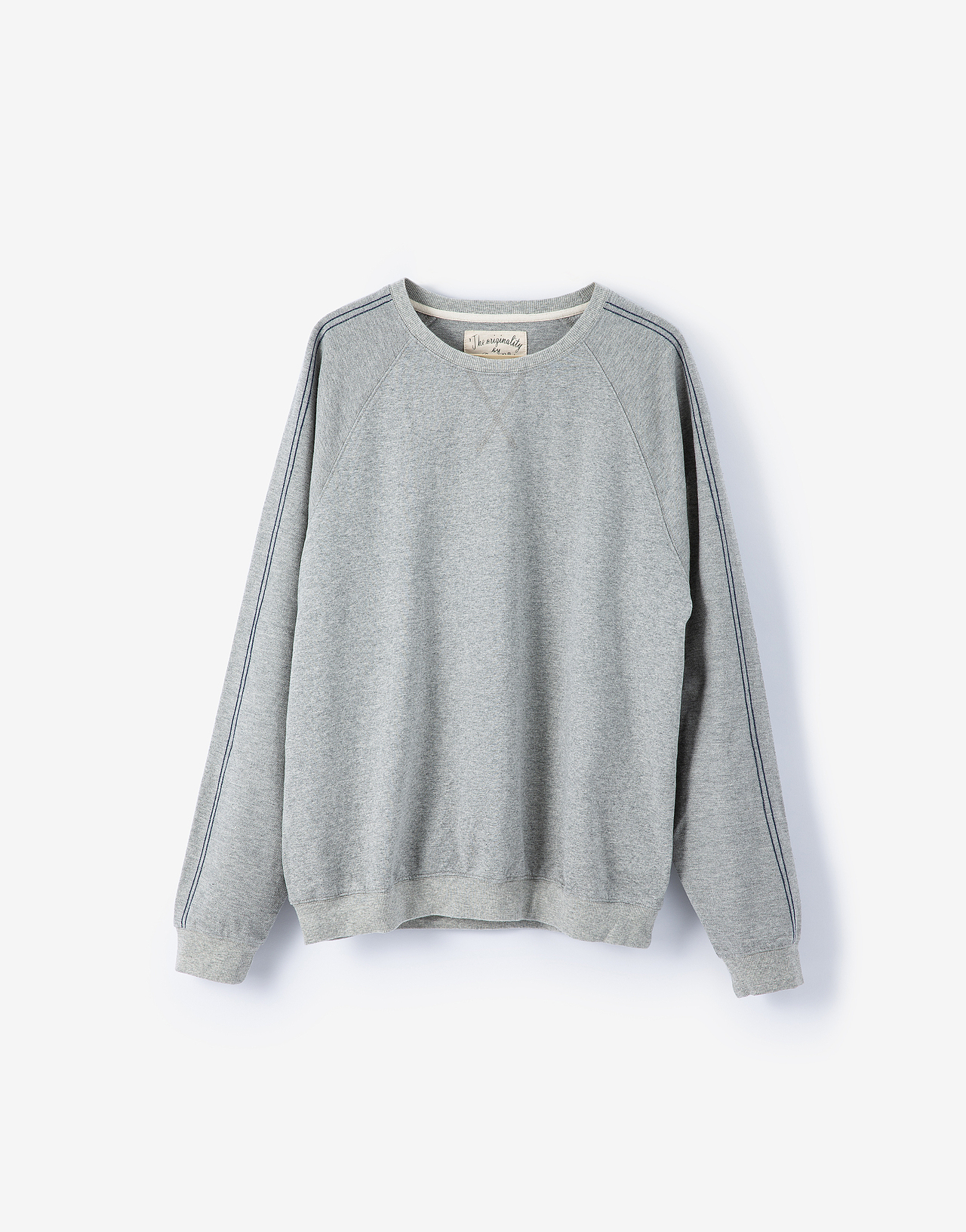 亲子肩部明线长袖t童装服装衣服产品静物白底拍摄