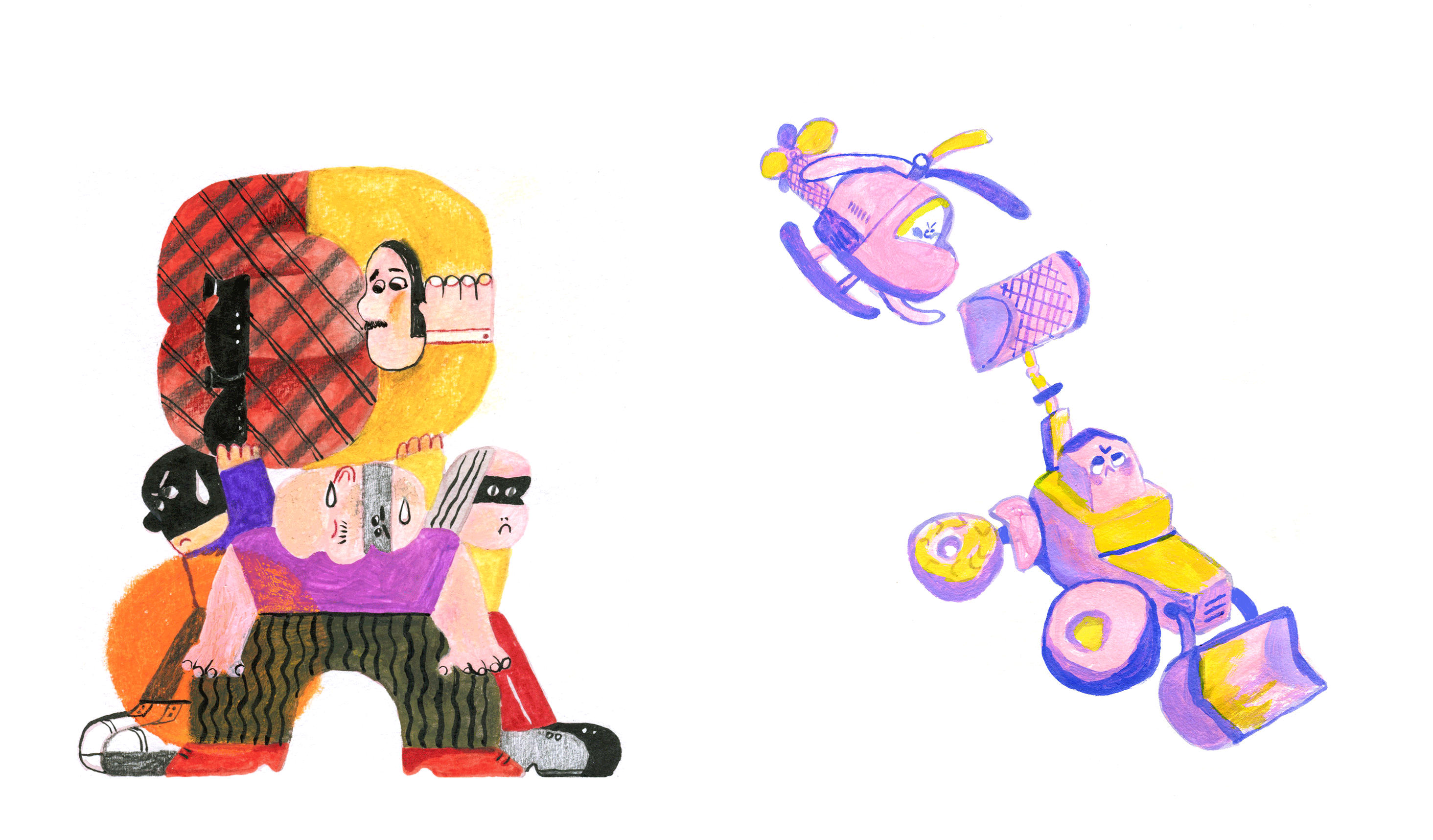 《功夫蛋黄》儿童文学插图