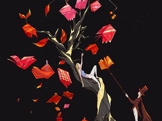 书（个人主页-ZNDQ3NjE5MzI=） - 商业插画 - 站酷设计师陈思小窝原创素材 - 站酷ZCOOL
