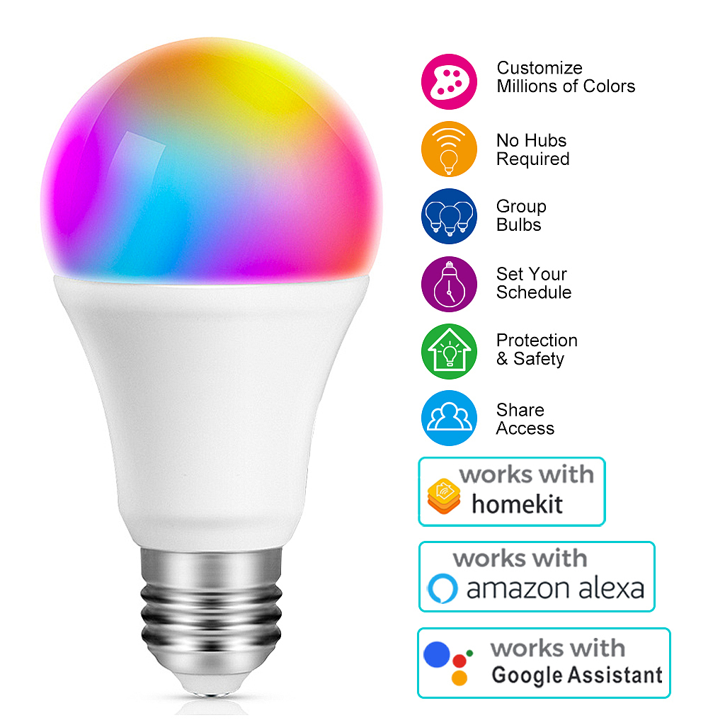 智能灯泡,彩色灯泡,亚马逊主图