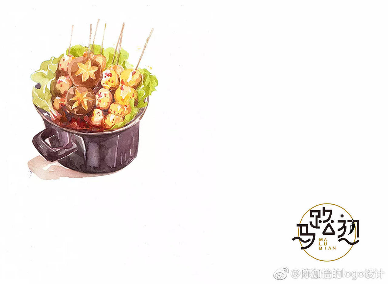 [cp]餐饮logo设计 麻辣烫甜品小吃log（图ZMTQyMDAwMTE2） - Logo - 站酷设计师陈泇怡的logo设计原创素材 - 站酷ZCOOL
