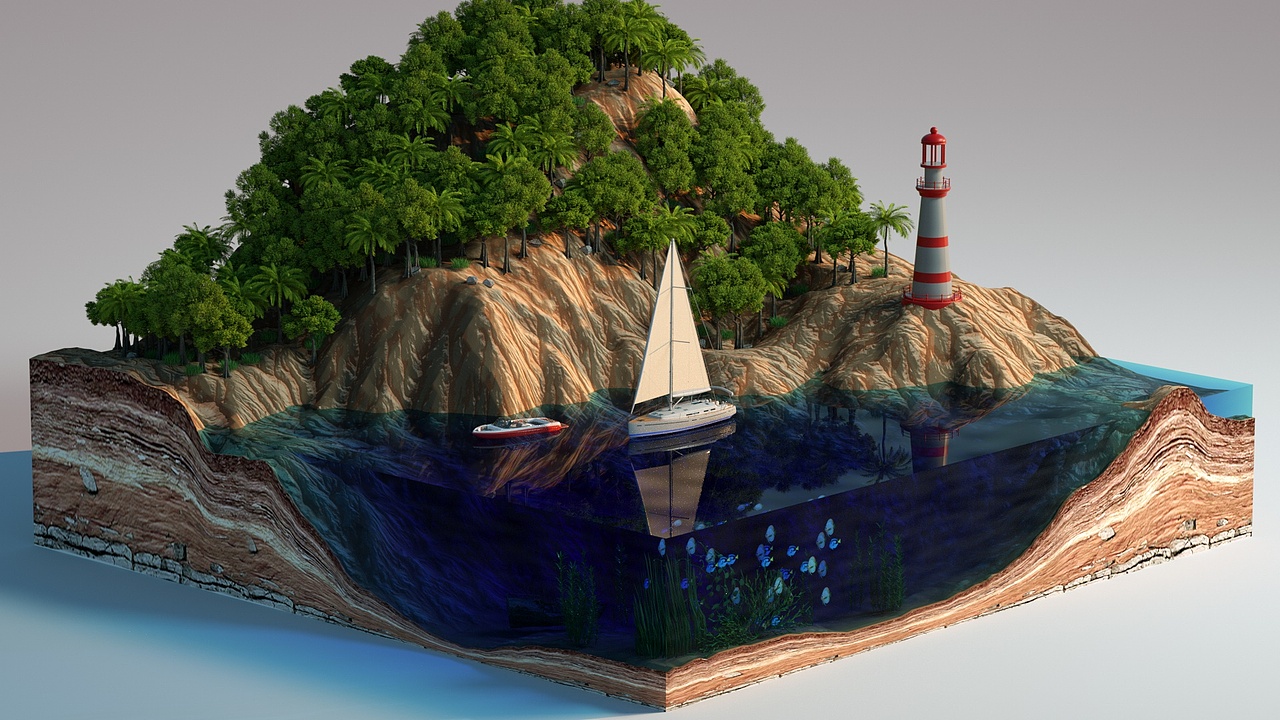 三维平面效果图