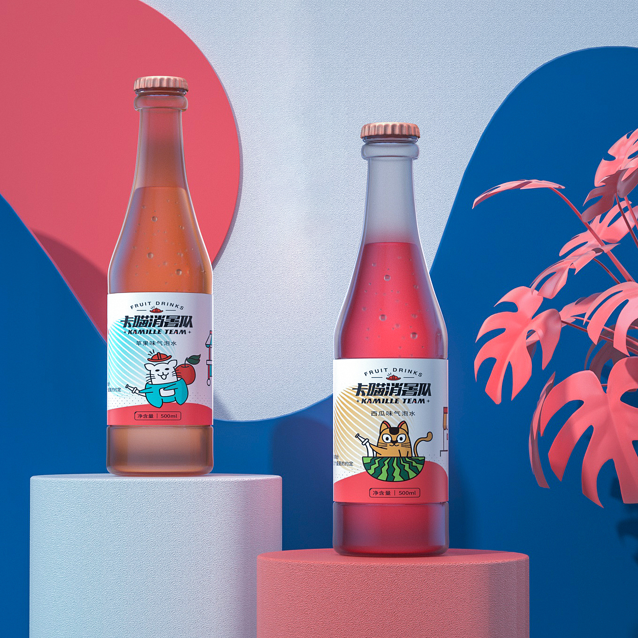 卡喵消暑队 x 冰爽缤纷是这个夏季的约定（图ZMjY3MjcwOTQ4） - 品牌 - 站酷设计师国产零零戚原创素材 - 站酷ZCOOL