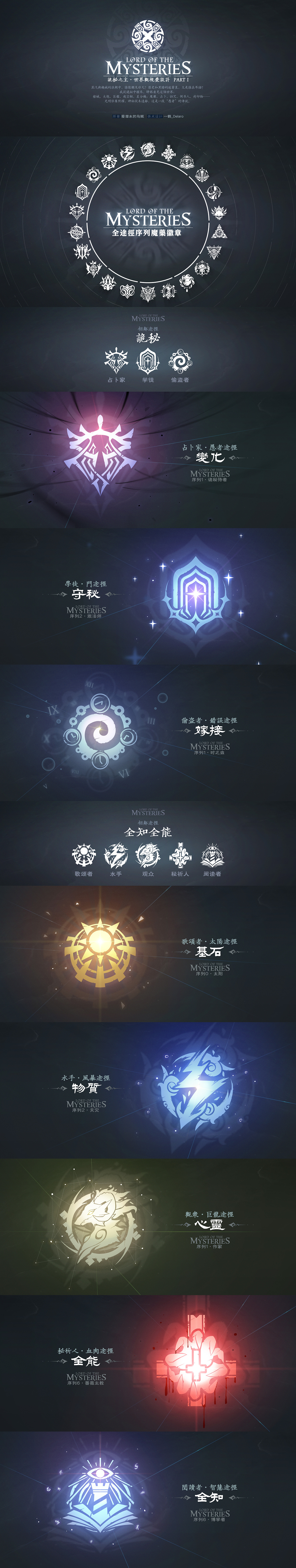 【诡秘之主】22全途径魔药徽章UI设计