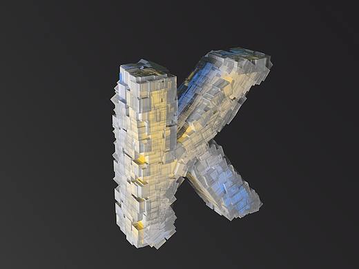 C4D每日一练(堆叠字体)