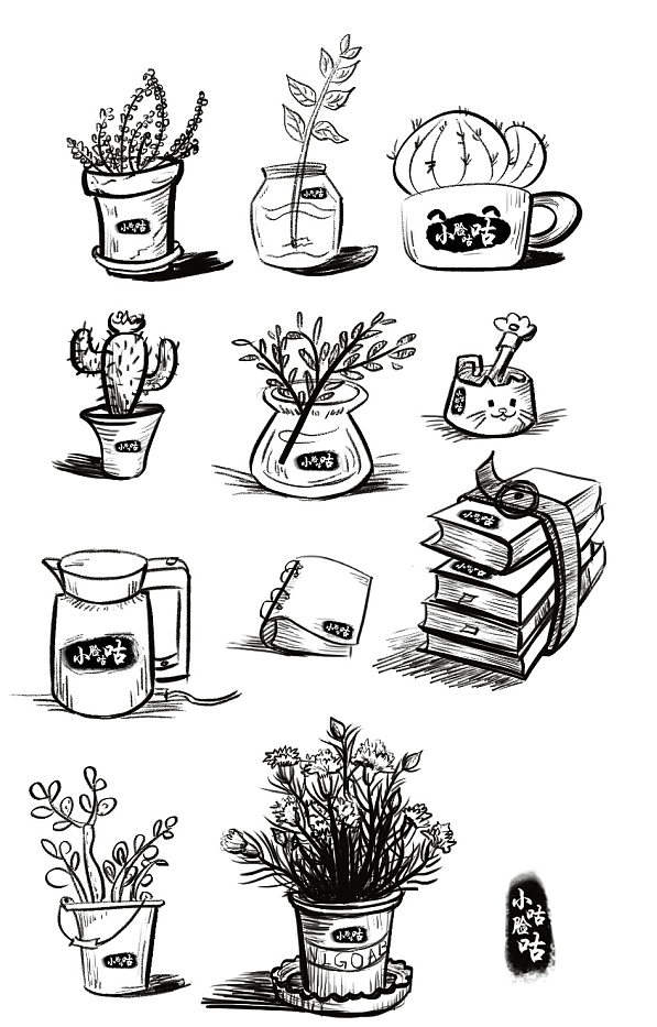 小脸咕咕原创插画01（图ZMjk0MjQwNTIw） - 创作习作 - 站酷设计师小脸咕咕原创素材 - 站酷ZCOOL