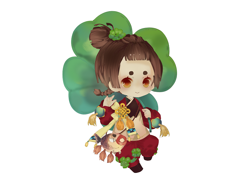 每周一画——苜蓿草拟人