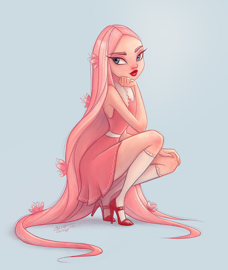 28欧美-迪士尼-女-夸张手办（图ZMjU2OTc1MDI4） - 商业插画 - 站酷设计师大熊猫beii原创素材 - 站酷ZCOOL