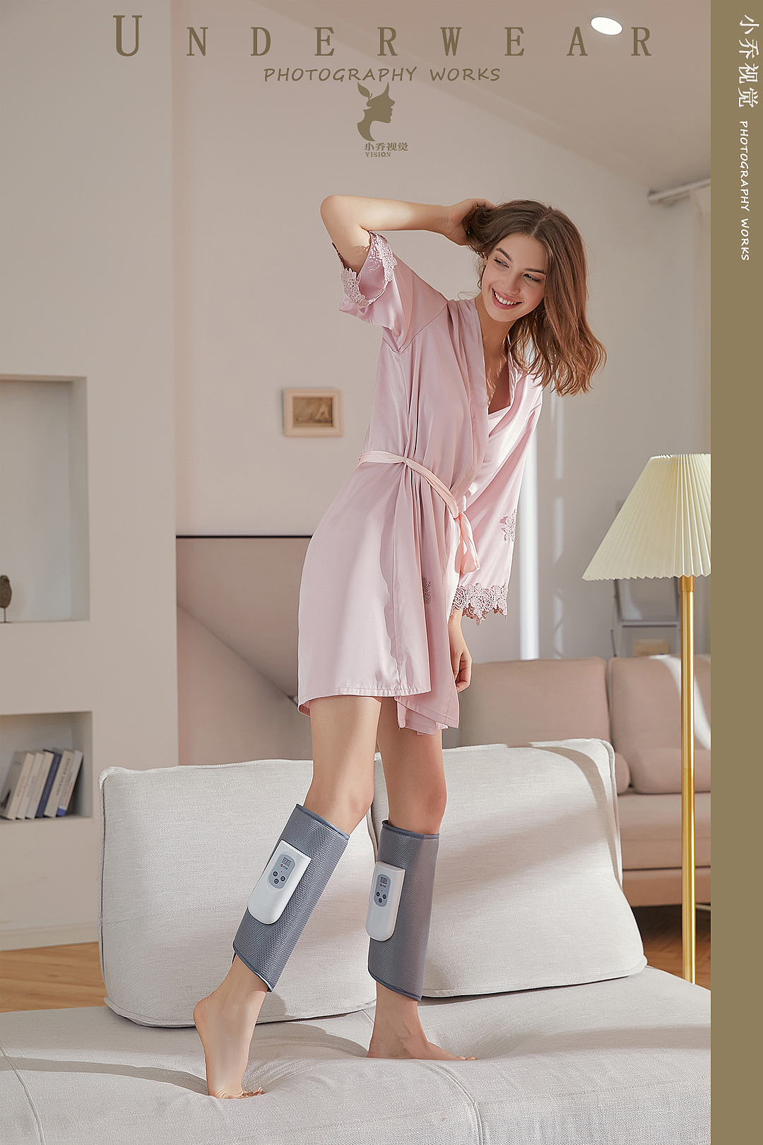 电商气垫按摩仪器小家电模特家居场景广州摄影公司分享