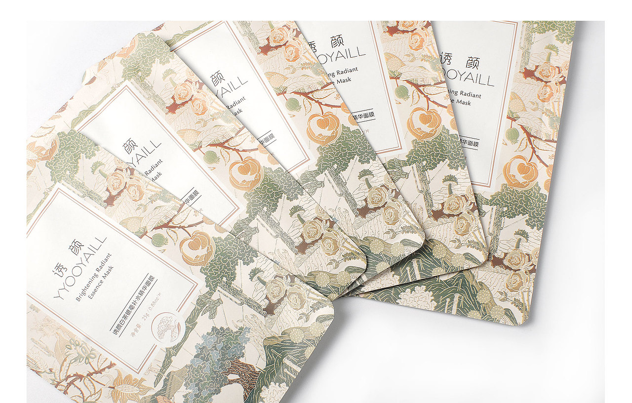 YYOOYAILL诱颜面膜包装插画
