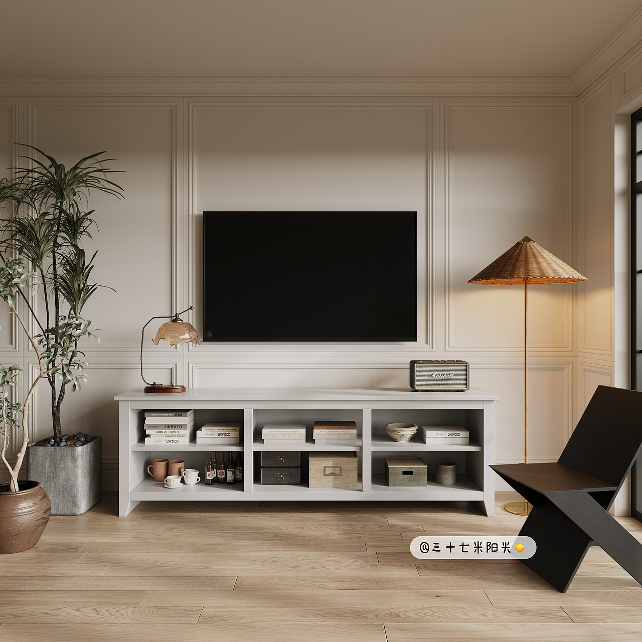 木纹家具建模渲染