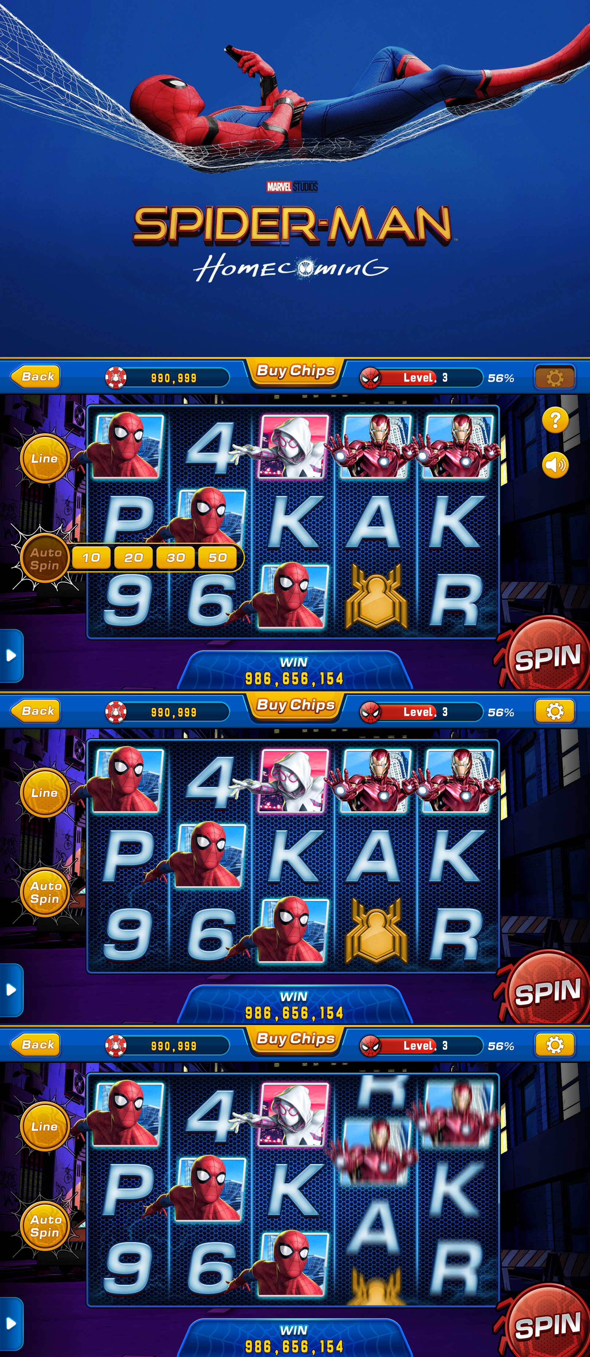 蜘蛛侠主题拉霸(纯属个人练习)|ui|游戏ui|杂烩饭supersuper - 原创