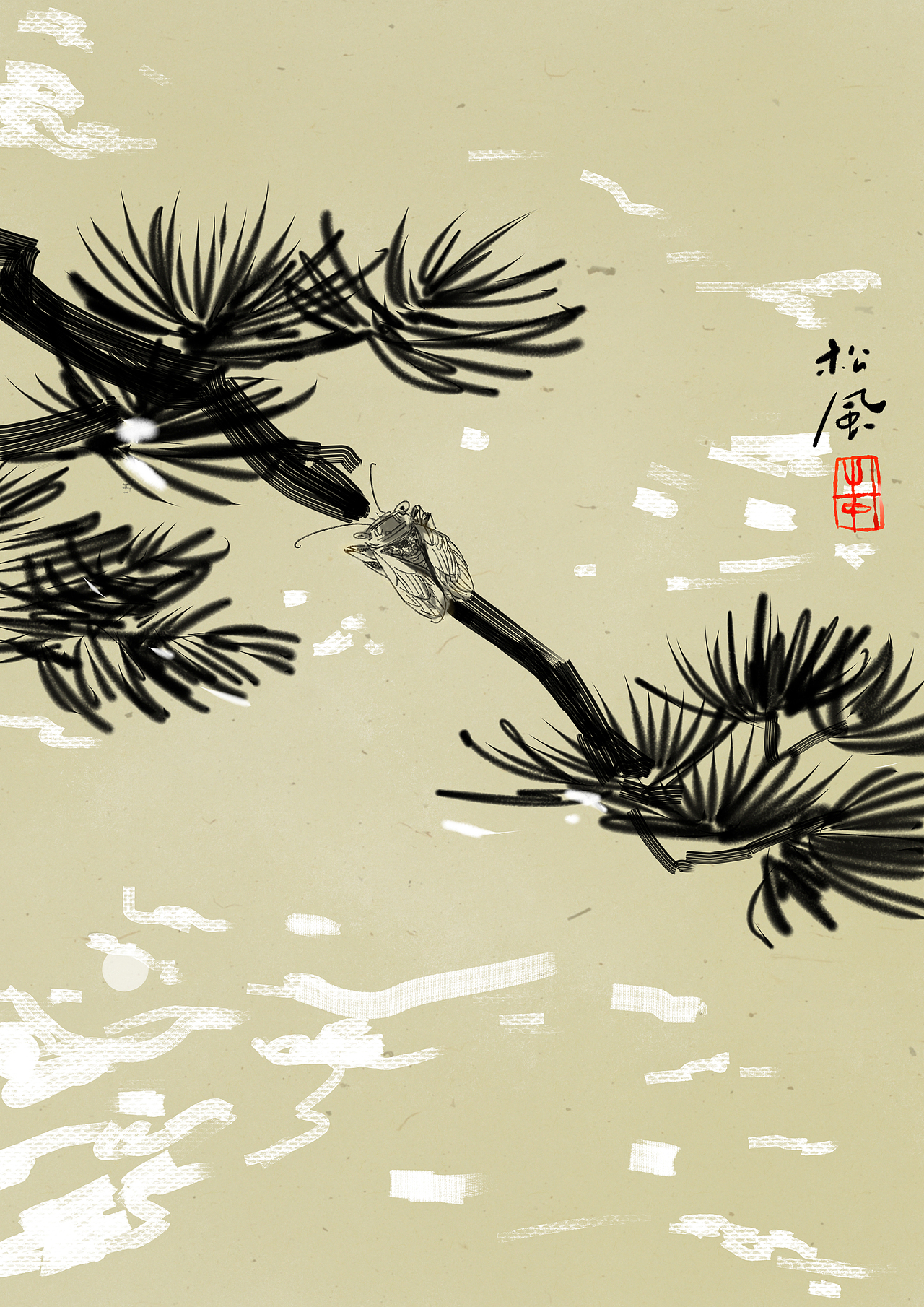 板繪國(guó)風(fēng)水墨畫(huà)作品（圖ZMjcxMzU4MTE2） - 創(chuàng)作習(xí)作 - 站酷設(shè)計(jì)師zero5581原創(chuàng)素材 - 站酷ZCOOL