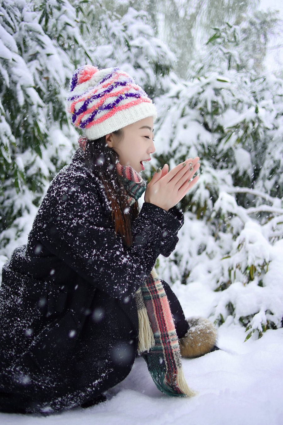 best小霞-雪景（图ZNjQyMjI5ODQ=） - 人像摄影 - 站酷设计师best小霞原创素材 - 站酷ZCOOL