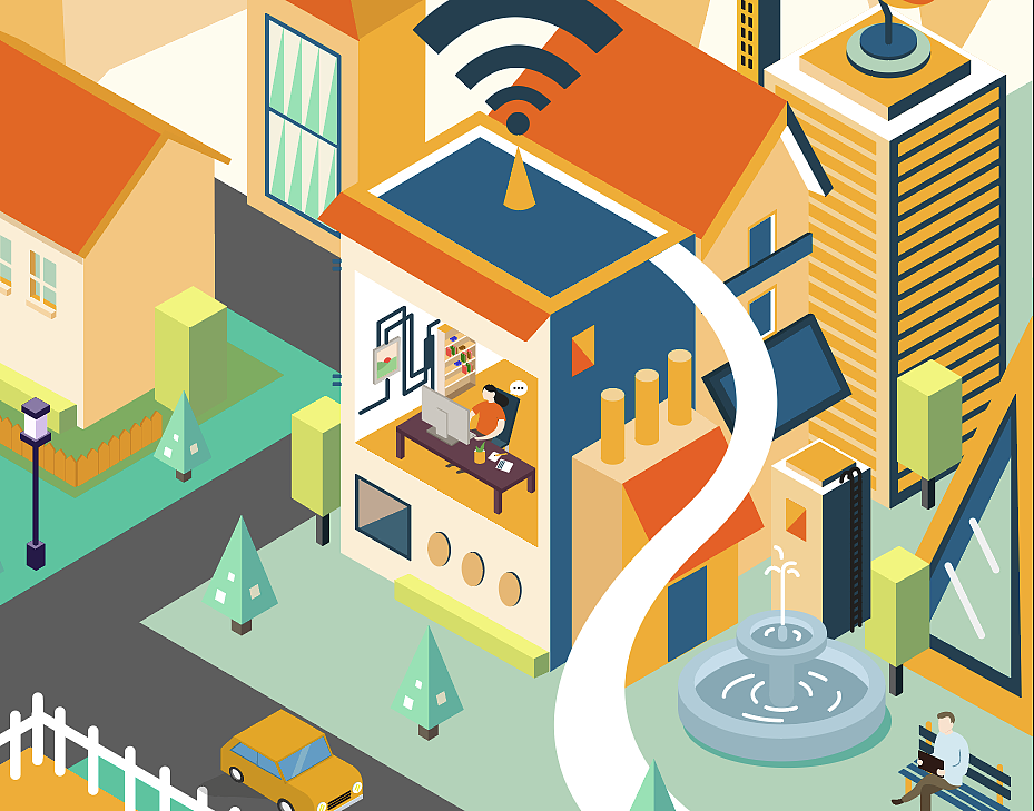 2.5D矢量城市中心