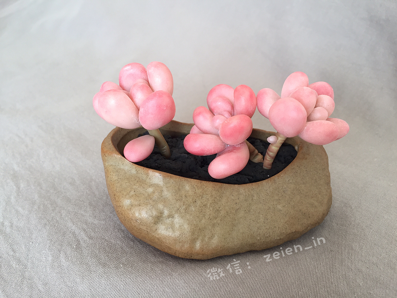 软陶多肉植物（图ZMTMyOTc0MDcy） - 其他手工艺 - 站酷设计师贼恩原创素材 - 站酷ZCOOL