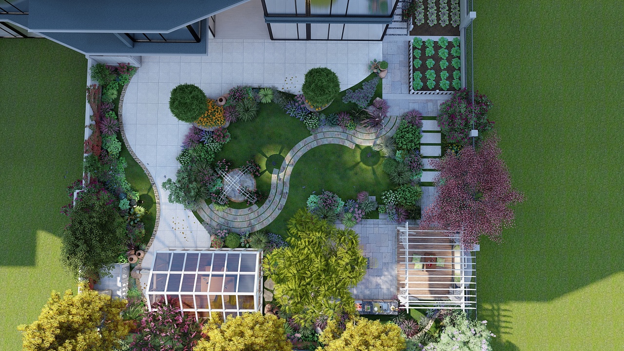 重庆龙湖揽镜500平方花镜花园(完工)