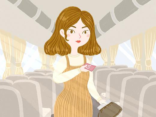 画了一个售票员小姐姐~（个人主页-ZMjQ0NjAzMzI=） - 创作习作 - 站酷设计师璇子_XUANZI原创素材 - 站酷ZCOOL