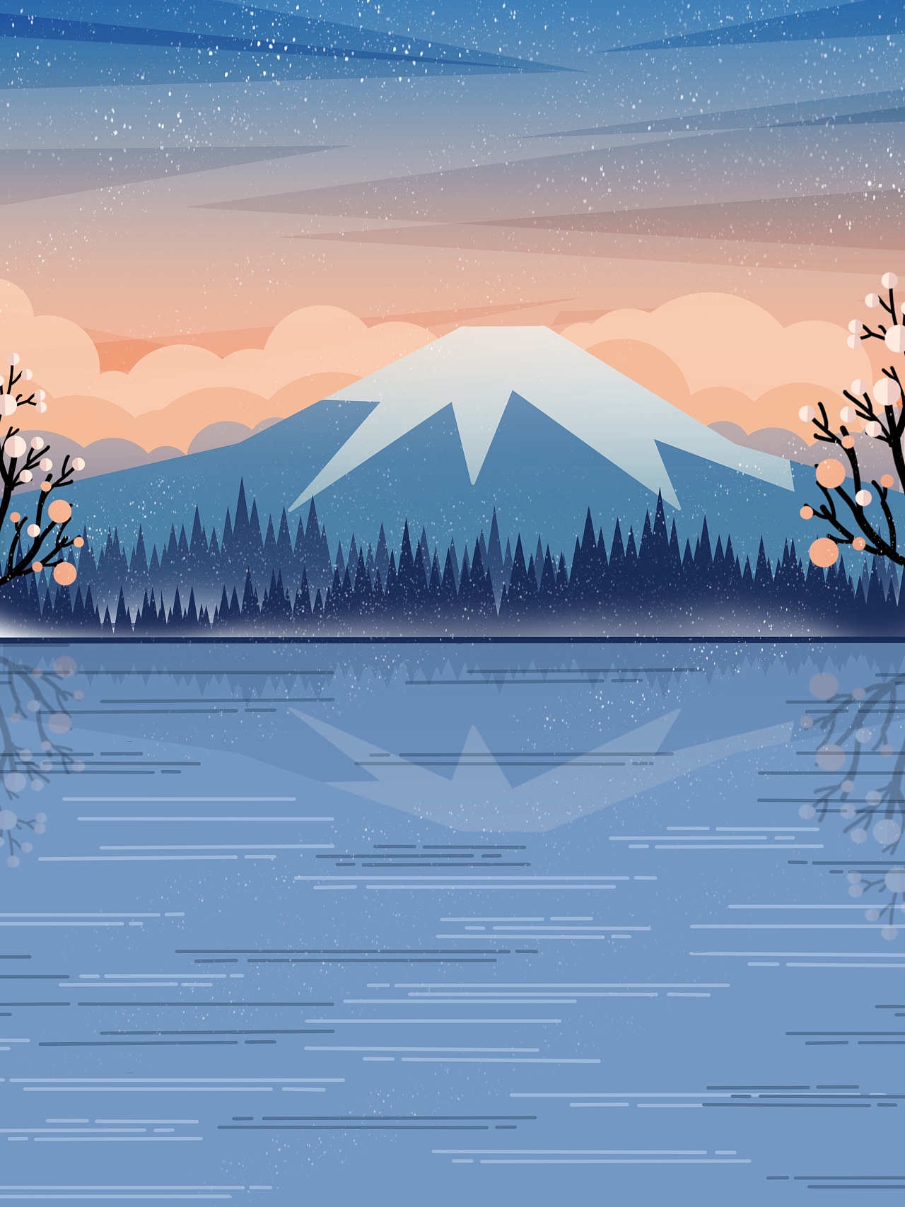 扁平风景系列|插画|商业插画|页子橙光 - 原创作品 - 站酷 (zcool)