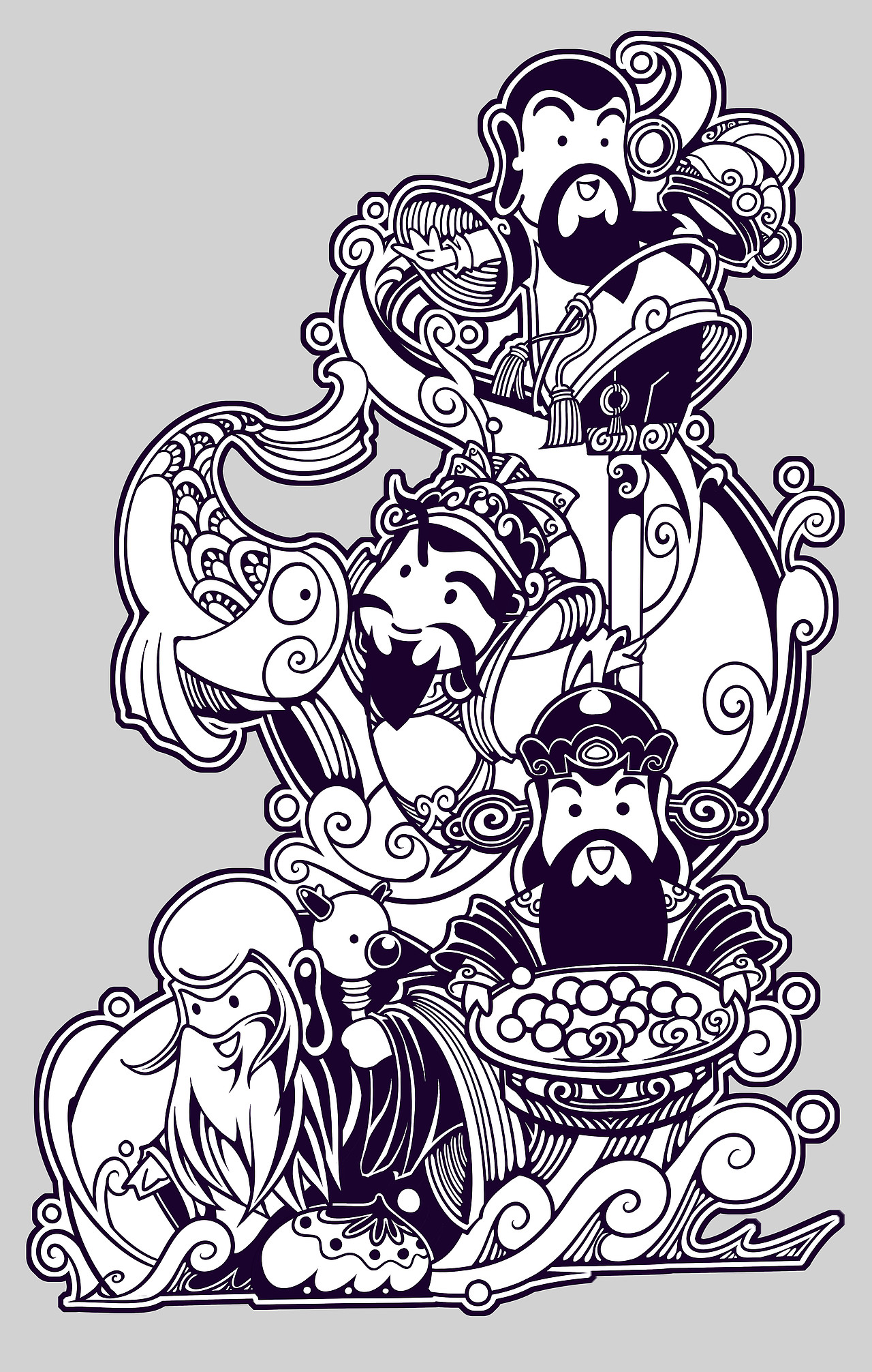 "福禄寿喜"齐聚,献元宵!