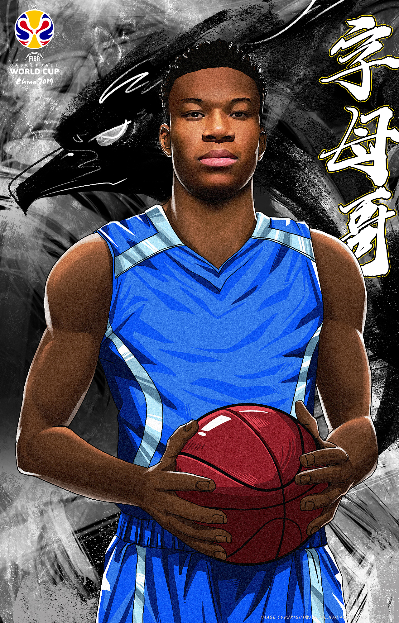 FIBA球星插画设计