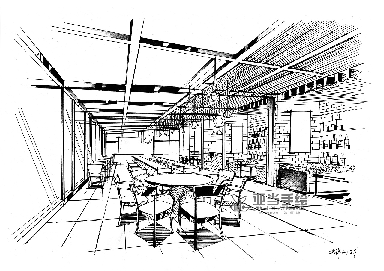 茶餐厅|空间|室内设计|昨日西风依旧 - 原创作品 - 站酷 (ZCOOL)
